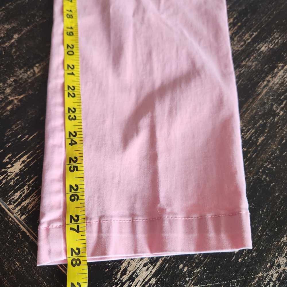 Tommy Bahama Ankle Casual Pants Womens 10 Pink Stretchy Beach Mid Rise 32x28 - Picture 9 of 13